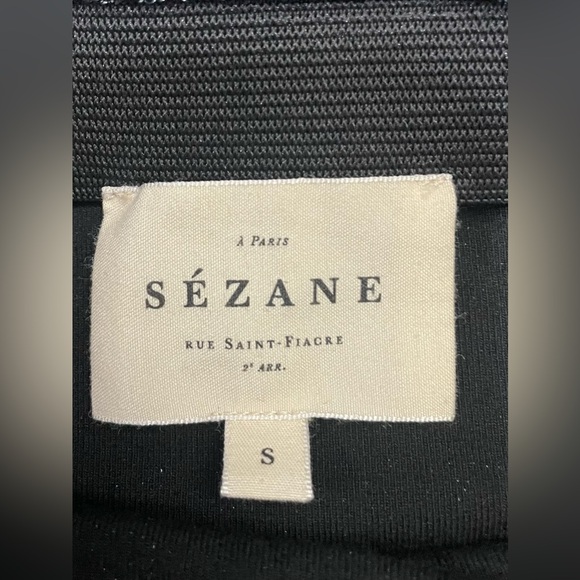 Sezane Calvi Skirt Silver Metallic Stripe Size‎ Medium - Picture 3 of 9